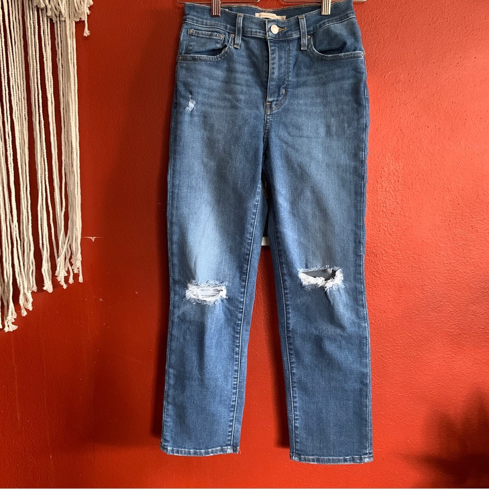 Levis 724 High Rise Straight Crop size 26